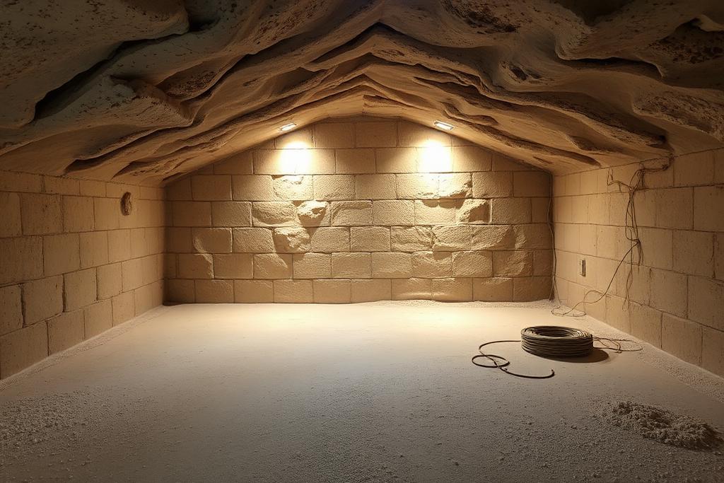 Cave parfaitement vidée, propre et balayée après notre intervention